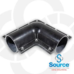 3 Inch 2-Piece Secondary Containment 90 Degree Elbow 3 Inch 2-Piece Secondary Containment 90 Degree Elbow