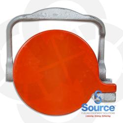 3 Inch Orange Flat Top Cap Vapor Recovery Low Profile 3 Inch Orange Flat Top Cap Vapor Recovery Low Profile