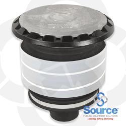 5 Gallon Vapor/Spill Containment Manhole Duratuff Ii Base With Aluminum Cover Evr With Drain Valve (E85 Approved) 5 Gallon Vapor/Spill Containment Manhole Duratuff Ii Base With Aluminum Cover Evr With Drain Valve (E85 Approved)