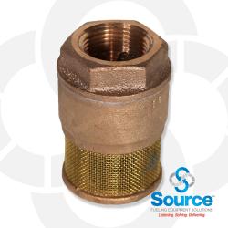 1 Inch Single Poppet Brass Foot Valve 1 Inch Single Poppet Brass Foot Valve