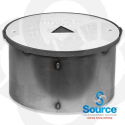18 Inch Bolt Down Watertight Monitoring Well Manhole 11-1/4 Inch Skirt 18 Inch Bolt Down Watertight Monitoring Well Manhole 11-1/4 Inch Skirt