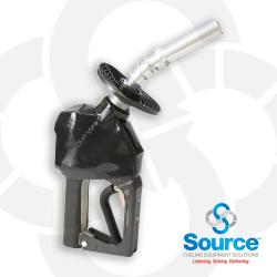 Prepay Black Unleaded Nozzle With Hold Open Clip 3/4 Inch Inlet With Black Splash Guard Prepay Black Unleaded Nozzle With Hold Open Clip 3/4 Inch Inlet With Black Splash Guard