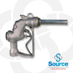 Bare Automatic Shut-Off Bulk Fueling Nozzle With 1-1/2 Inlet, Aluminum Body, Stainless Main Stem, Replaceable Spout, And 2-Position Hold-Open Device. NSN 4930-01-290-0756. Bare Automatic Shut-Off Bulk Fueling Nozzle With 1-1/2 Inlet, Aluminum Body, Stainless Main Stem, Replaceable Spout, And 2-Position Hold-Open Device. NSN 4930-01-290-0756.