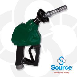 12VW Series Green E10 Unleaded Vac-Assist Vapor Recovery Nozzle For Gilbarco VaporVac And Wayne WayneVac, With M34 Inlet, Aluminum Spout With Stainless Tip, 2-Piece Hand Insulator, Vapor Escape Guard, And Hold-Open Rack. UL/ULC And CARB Certified. 12VW Series Green E10 Unleaded Vac-Assist Vapor Recovery Nozzle For Gilbarco VaporVac And Wayne WayneVac, With M34 Inlet, Aluminum Spout With Stainless Tip, 2-Piece Hand Insulator, Vapor Escape Guard, And Hold-Open Rack. UL/ULC And CARB Certified.