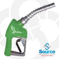 Green Xs Pressure Activated Light Duty Diesel Automatic Nozzle 3/4 Inch Inlet 3-Notch Hold Open Clip. Ul Listed. Green Xs Pressure Activated Light Duty Diesel Automatic Nozzle 3/4 Inch Inlet 3-Notch Hold Open Clip. Ul Listed.
