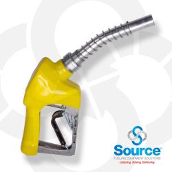 Yellow Xs Pressure Activated Light Duty Diesel Automatic Nozzle 3/4 Inch Inlet 3-Notch Hold Open Clip. Ul Listed. Yellow Xs Pressure Activated Light Duty Diesel Automatic Nozzle 3/4 Inch Inlet 3-Notch Hold Open Clip. Ul Listed.
