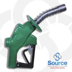 Green Viiis High Volume Heavy Duty Diesel Pressure Activated Automatic Truck Nozzle 1 Inch Inlet Polymer Hand Guard Spout Bushing Splash Guard 3-Notch Hold Open Clip. Ul Listed. Green Viiis High Volume Heavy Duty Diesel Pressure Activated Automatic Truck Nozzle 1 Inch Inlet Polymer Hand Guard Spout Bushing Splash Guard 3-Notch Hold Open Clip. Ul Listed.