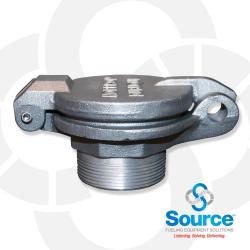 2 Inch Aluminum Hinged Style Fill Cap Male Thread 2 Inch Aluminum Hinged Style Fill Cap Male Thread