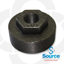 2 Inch X 1/2 Inch X 1/2 Inch Double Tapped Bushing Evr Approved 2 Inch X 1/2 Inch X 1/2 Inch Double Tapped Bushing Evr Approved