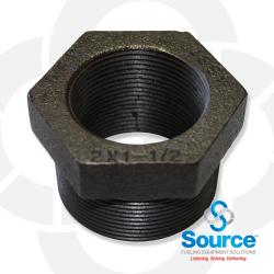 2 Inch X 1-1/2 Inch X 1-1/2 Inch Double Tapped Bushing Evr Approved 2 Inch X 1-1/2 Inch X 1-1/2 Inch Double Tapped Bushing Evr Approved