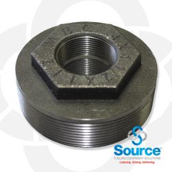 4 Inch X 1-1/2 Inch X 1-1/2 Inch Double Tapped Bushing Evr Approved 4 Inch X 1-1/2 Inch X 1-1/2 Inch Double Tapped Bushing Evr Approved