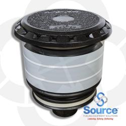 Threaded 5 Gallon Fill/Spill Containment Manhole Duratuff Ii Base With Cast Iron Cover With Drain Valve (E85 Approved) Threaded 5 Gallon Fill/Spill Containment Manhole Duratuff Ii Base With Cast Iron Cover With Drain Valve (E85 Approved)