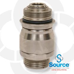 1 Inch BSPP x M34 DEF Stainless Steel Reconnectable Breakaway/Swivel Adapter 1 Inch BSPP x M34 DEF Stainless Steel Reconnectable Breakaway/Swivel Adapter