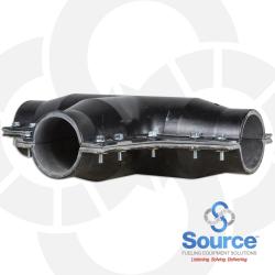 2 Inch Lcx Containment Tee (2 Piece) 2 Inch Lcx Containment Tee (2 Piece)