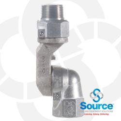 1 Inch Male NPT x 1 Inch Female NPT E25/B20 Aluminum 2-Plane Swivel 1 Inch Male NPT x 1 Inch Female NPT E25/B20 Aluminum 2-Plane Swivel