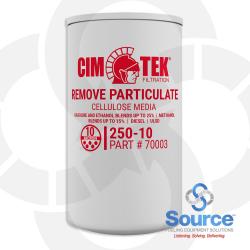 10 Micron Spin-On Filter No Draincock - 3/4 Inch Flow 10 Micron Spin-On Filter No Draincock - 3/4 Inch Flow