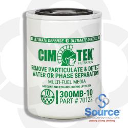 10 Micron Multi-Fuel Ultimate Defense Particulate Removal And Water Or Phase Separation Detection Spin-On Petroleum Dispenser Filter, 1 Inch-12 Thread - 3/4 Inch Flow (70122) 10 Micron Multi-Fuel Ultimate Defense Particulate Removal And Water Or Phase Separation Detection Spin-On Petroleum Dispenser Filter, 1 Inch-12 Thread - 3/4 Inch Flow (70122)