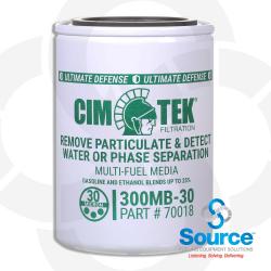 10 Micron Multi-Fuel Ultimate Defense Particulate Removal And Water Or Phase Separation Detection Spin-On Petroleum Dispenser Filter, 1 Inch-12 Thread - 3/4 Inch Flow (70018) 10 Micron Multi-Fuel Ultimate Defense Particulate Removal And Water Or Phase Separation Detection Spin-On Petroleum Dispenser Filter, 1 Inch-12 Thread - 3/4 Inch Flow (70018)