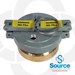 4 Inch Evr Approved Tank Monitoring Cap/Adaptor Combination With 1/2 Inch Hole 4 Inch Evr Approved Tank Monitoring Cap/Adaptor Combination With 1/2 Inch Hole