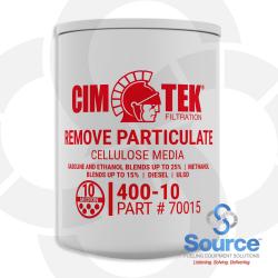 10 Micron Cellulose Particulate Removal Spin-On Petroleum Dispenser Filter, 1-1/2 Inch-16 Thread - 1 Inch Flow (70015) 10 Micron Cellulose Particulate Removal Spin-On Petroleum Dispenser Filter, 1-1/2 Inch-16 Thread - 1 Inch Flow (70015)