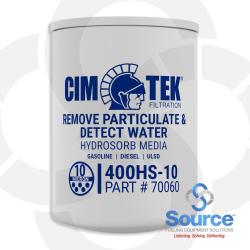 10 Micron Hydrosorb Particulate Removal And Water Detection Spin-On Petroleum Dispenser Filter, 1-1/2 Inch-16 Thread - 1 Inch Flow (70060) 10 Micron Hydrosorb Particulate Removal And Water Detection Spin-On Petroleum Dispenser Filter, 1-1/2 Inch-16 Thread - 1 Inch Flow (70060)