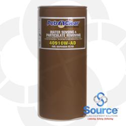 10 Micron Particulate Removal And Water Detection Spin-On Petroleum Dispenser Filter, 4 x 9 Inch Extended Length, 1-1/2 Inch-16 UNF Thread, 1 Inch Flow 10 Micron Particulate Removal And Water Detection Spin-On Petroleum Dispenser Filter, 4 x 9 Inch Extended Length, 1-1/2 Inch-16 UNF Thread, 1 Inch Flow