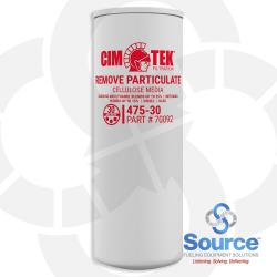 30 Micron Extended Length Filter Microglass - 1 Inch Flow 30 Micron Extended Length Filter Microglass - 1 Inch Flow