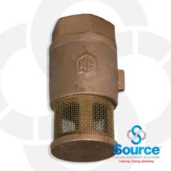 1/2 Inch Single Poppet Brass Foot Valve 1/2 Inch Single Poppet Brass Foot Valve