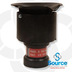 2 Inch Pressure Vacuum Vent Thread On 8 Ounce Pressure 1/2 Ounce Vacuum 2 Inch Pressure Vacuum Vent Thread On 8 Ounce Pressure 1/2 Ounce Vacuum