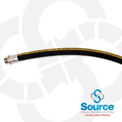 3/4 Inch X 8 Foot 6 Inch Ethanol Futura Hardwall Black Hose With Yellow Stripe E85 Male X Male Ends 3/4 Inch X 8 Foot 6 Inch Ethanol Futura Hardwall Black Hose With Yellow Stripe E85 Male X Male Ends
