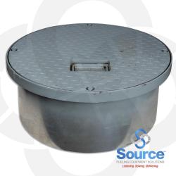 24 Inch Manhole-Watertight Steel With Recessed Handle 10-3/4 Inch Skirt (Skirt Id 21-5/8 Inch) 24 Inch Manhole-Watertight Steel With Recessed Handle 10-3/4 Inch Skirt (Skirt Id 21-5/8 Inch)