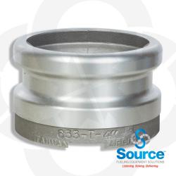 4 Inch X 4 Inch Fill Adapter Aluminum Top Seal 4 Inch X 4 Inch Fill Adapter Aluminum Top Seal