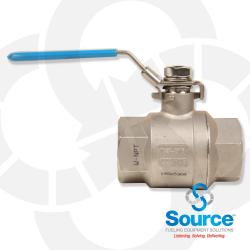 1-1/2 Inch Full Port Stainless Steel Locking Ball Valve 1-1/2 Inch Full Port Stainless Steel Locking Ball Valve