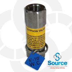 1/2 Inch Anti-Syphon Valve With Expansion Relief 5-10 Foot W.C. 1/2 Inch Anti-Syphon Valve With Expansion Relief 5-10 Foot W.C.