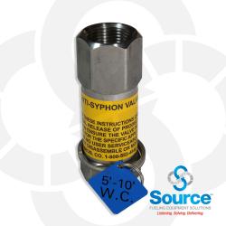 3/4 Inch Anti-Syphon Valve With Expansion Relief 5-10 Foot W.C. 3/4 Inch Anti-Syphon Valve With Expansion Relief 5-10 Foot W.C.