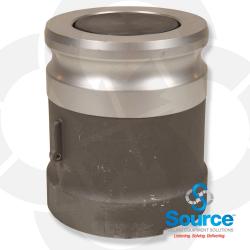 Vapor Adapter - Aluminum - 4 Inch Cam & Groove X 4 Inch Riser Vapor Adapter - Aluminum - 4 Inch Cam & Groove X 4 Inch Riser