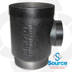 Extractor Tee Fitting & 2 Inch Cage 4 Inch X 4 Inch X 2 Inch Extractor Tee Fitting & 2 Inch Cage 4 Inch X 4 Inch X 2 Inch