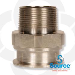 2 Inch EZ-Fit x 1-1/2 Inch Hex Male Nickel Plated Adapter 2 Inch EZ-Fit x 1-1/2 Inch Hex Male Nickel Plated Adapter