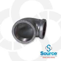 Galvanized Reducing Elbow 90 Degree 2 Inch NPT X 1-1/2 Inch NPT Galvanized Reducing Elbow 90 Degree 2 Inch NPT X 1-1/2 Inch NPT