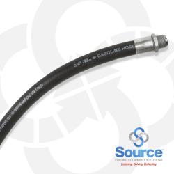 3/4 Inch x 18 Inch Black Hardwall Whip Hose Male x Male Swivel Ends. UL330 And ULC Listed. 3/4 Inch x 18 Inch Black Hardwall Whip Hose Male x Male Swivel Ends. UL330 And ULC Listed.