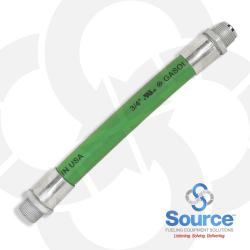 3/4 Inch X 12 Inch Green Hardwall Whip Hose Male X Male Swivel Ends 3/4 Inch X 12 Inch Green Hardwall Whip Hose Male X Male Swivel Ends