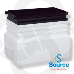 28 Inch x 26 Inch x 28 Inch Tall Medium Burial Large Mouth Singlewall Polyethylene Dispenser Sump With 23 Inch x 12 Inch Powder-Coated Steel Top Frame 28 Inch x 26 Inch x 28 Inch Tall Medium Burial Large Mouth Singlewall Polyethylene Dispenser Sump With 23 Inch x 12 Inch Powder-Coated Steel Top Frame