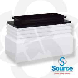 52 Inch x 26 Inch x 28 Inch Tall Medium Burial Large Mouth Singlewall Polyethylene Dispenser Sump With 41-1/2 Inch x 11 Inch Powder-Coated Steel Top Frame 52 Inch x 26 Inch x 28 Inch Tall Medium Burial Large Mouth Singlewall Polyethylene Dispenser Sump With 41-1/2 Inch x 11 Inch Powder-Coated Steel Top Frame