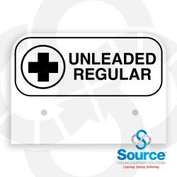 3-1/2 Inch X 2-1/2 Inch Aluminum Storage Tank Id Tags Unleaded Regular 3-1/2 Inch X 2-1/2 Inch Aluminum Storage Tank Id Tags Unleaded Regular