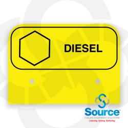 3-1/2 Inch X 2-1/2 Inch Aluminum Storage Tank Id Tags Diesel 3-1/2 Inch X 2-1/2 Inch Aluminum Storage Tank Id Tags Diesel