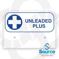 3-1/2 Inch X 2-1/2 Inch Aluminum Storage Tank Id Tags Unleaded Plus 3-1/2 Inch X 2-1/2 Inch Aluminum Storage Tank Id Tags Unleaded Plus