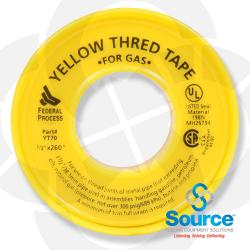 1/2 Inch X 260 Inch Yellow Thread Tape HD 1/2 Inch X 260 Inch Yellow Thread Tape HD